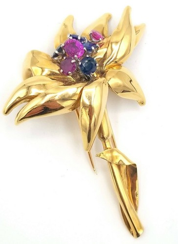 Cartier sapphire diamond 18k - sapphire,