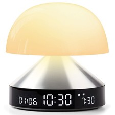 Réveil LEXON Mina Sunrise Simulateur d'aube Aluminium