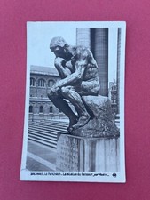 CPA PARIS LE PANTHEON LA STATUE DU PENSEUR PAR RODIN