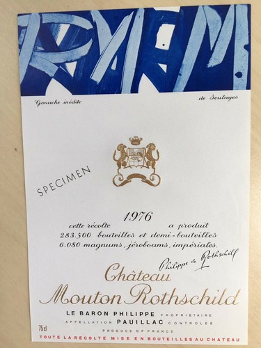 The 1976 chateau mouton - 1976,