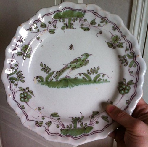 Assiette faience xviii - faience, xviii-xixeme