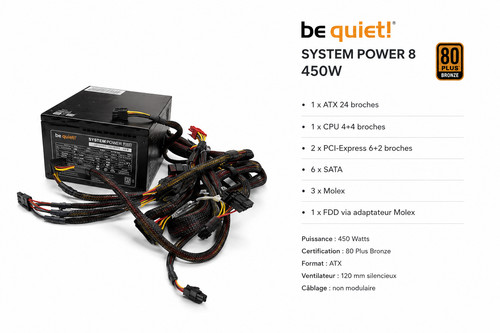 Alimentation quiet 450w - alimentation, quiet!