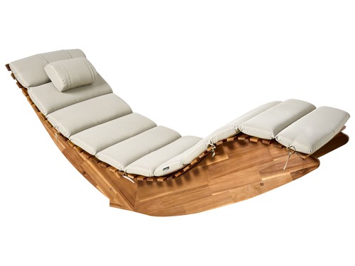 Chaise longue bascule de - à,