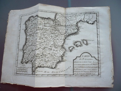 Carte espagne portugal - carte, de