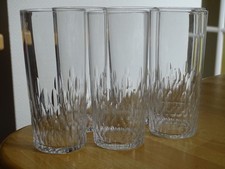 BACCARAT CRISTAL 6 ANCIENS VERRES LONG DRINK GOBELET RICHELIEU ht 11 cm