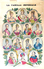 La FAMILLE IMPERIALE  par édit. PELLERIN - Imagerie d'Epinal - 60x40 cm - 1852's