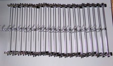 Lot de 20 cintres pince 40 cm metal avec 2 antidérapants