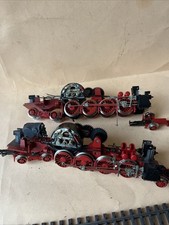 Pour Pièces Lot De 2 Châssis et Moteurs De Locomotive Vapeur DB 241 Marklin HO