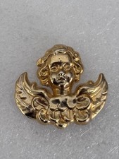 Pin’s Bijoux Religieux Catholique Ange Angelet Chérubin Enfant Dorée Signé Korus