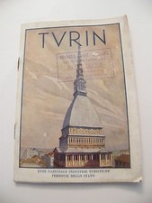 Turin 1933 italie carte guide - turin,