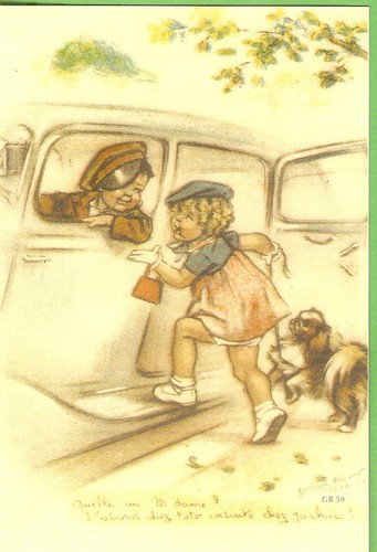 Germaine bouret carte postale - germaine,