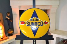 Plaque émaillée SUNOCO blue