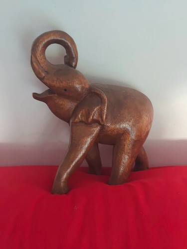 Statuette elephant bois - statuette,