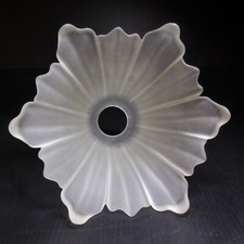 Tulipe verre opaline globe lustre éclairage vintage art nouveau France N8203  