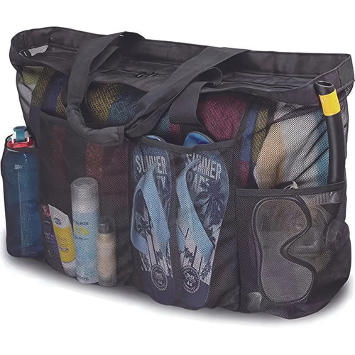 Sac plage maille xxl - de, en