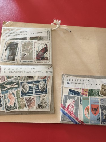 Lot anciens timbres collection
