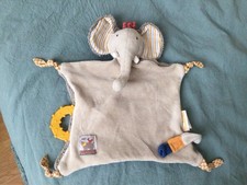 Doudou plat Éléphant Les