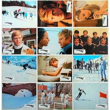 DOWNHILL RACER Original Lobby Cards x12 - 9x12 in. - 1969 - Michael Ritchie, Rob
