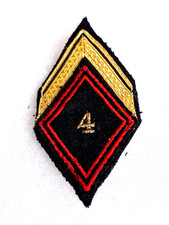 Un insigne tissu militaire