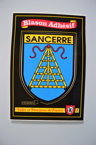 Sancerre carte postale blason - sancerre,