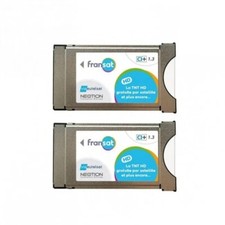 Pack 2x MODULES PCMCIA FRANSAT CI+ Dernière Version 1.3 Carte PC7 Décodeur TV - 