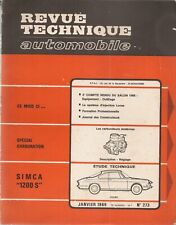 REVUE TECHNIQUE AUTOMOBILE 273