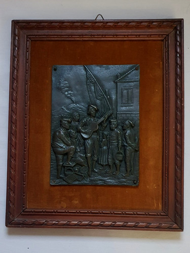 Bas relief bronze - relief,
