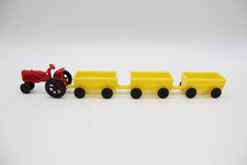 JOUEF AGRAIRE - TRACTEUR BABY - FARMALL ET REMORQUES - 1/87 - JOUET ANCIEN -