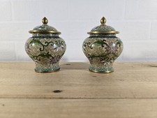 petit pot a epices asiatique emaillé chine H 13.5cm japon