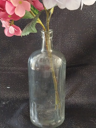 Grand flacon verre cannele - flacon,