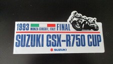 autocollant 1993 Monza circuit Final Suzuki GSX-R750 cup moto 15,4 cm / 7,2 cm