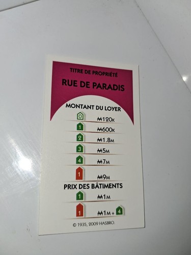 Jeu société monopoly - de,