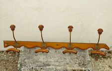 PORTE MANTEAU MURAL BOIS & 4