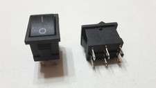 INTERRUPTEUR mini INVERSEUR A BASCULE BIPOLAIRE 6 broches 10A 2 positions 21913