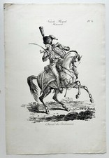 CHEVAUX - Carle VERNET - "Cheval des Ardennes". Lithographie signée.