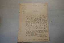 1907 lettre Chef  Gare CHEMIN