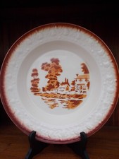 ANCIEN PLAT CREUX 28 CM MOULIN