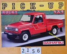 DAIHATSU ROCKY PICK UP 4X4 Prospectus Suisse 2 pages Fr  1990?