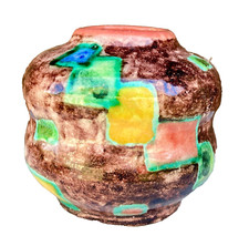 Ancien petit vase, en céramique, Montigny sur Loing, Louis Baude