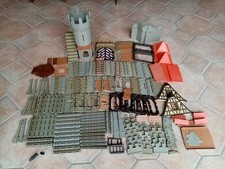 Gros Lot Vrac playmobil  Château-fort.  Maison escalier +170 Pièces. 3666. 3667