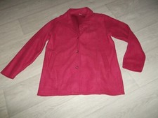 Veste polaire CLAIRE NEUVILLE polaire framboise boutons stras taille 42/44 NEUVE