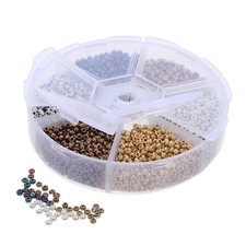  1 boîte de matériel de montage de mouches : perles de montage de 2 mm avec