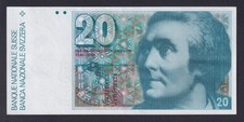 Billet Suisse 20 FRANCS 1983