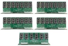 Huit Balle Deluxe Flipper Orange LCD Affichage Set Cinq 4-7 Chiffres &1-6 FS