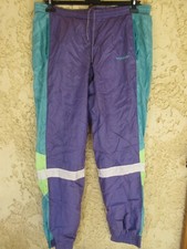 Pantalon ADIDAS nylon violet années 90 pant sport vintage ancien 180 L D6