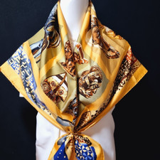 RARE VINTAGE HERMES Silk Scarf
