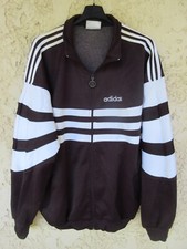 Veste ADIDAS vintage noir blanc années 90 sport jacket jacke 198 XXXL D 9