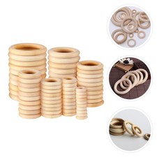 100 Pcs Anneau De Porte-cles Macrame Accessoires Bagues D'artisanat Rideaux