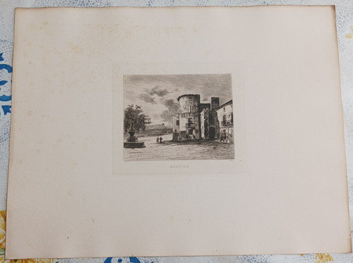 Ancienne eau forte - forte, lucien