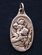 Médaille Religieuse de Protection de St Christophe en cas d'Accident Medal